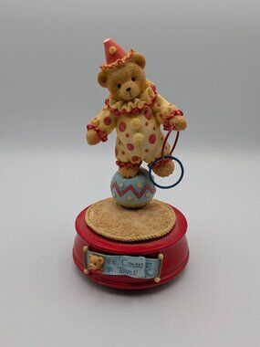 Cherished Teddies You Make Me Smile (111430) 1995 Clown Musical Figurine Rare